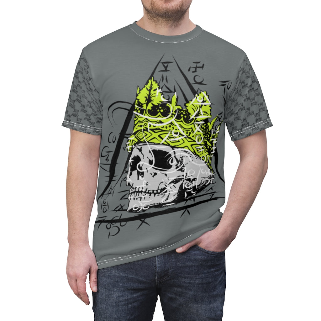 Skull King Unisex Grey Cut & Sew Tee