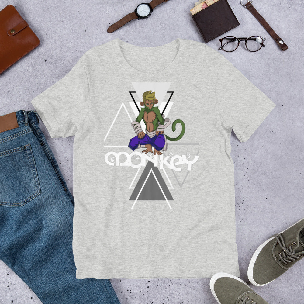 Monkey Unisex Grey Short Sleeve Tee 2022 Edition